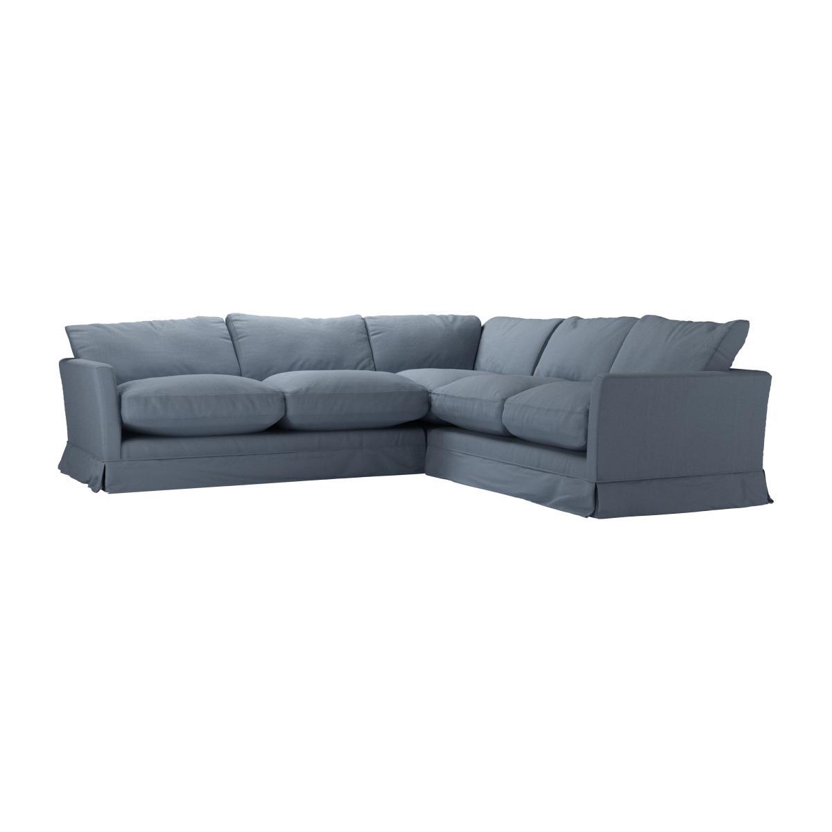 Otto Asym. Crn: LHF 2.5 Seat w RHF 2 Seat in Loch Brushed Linen Cotton - sofa.com – image 1