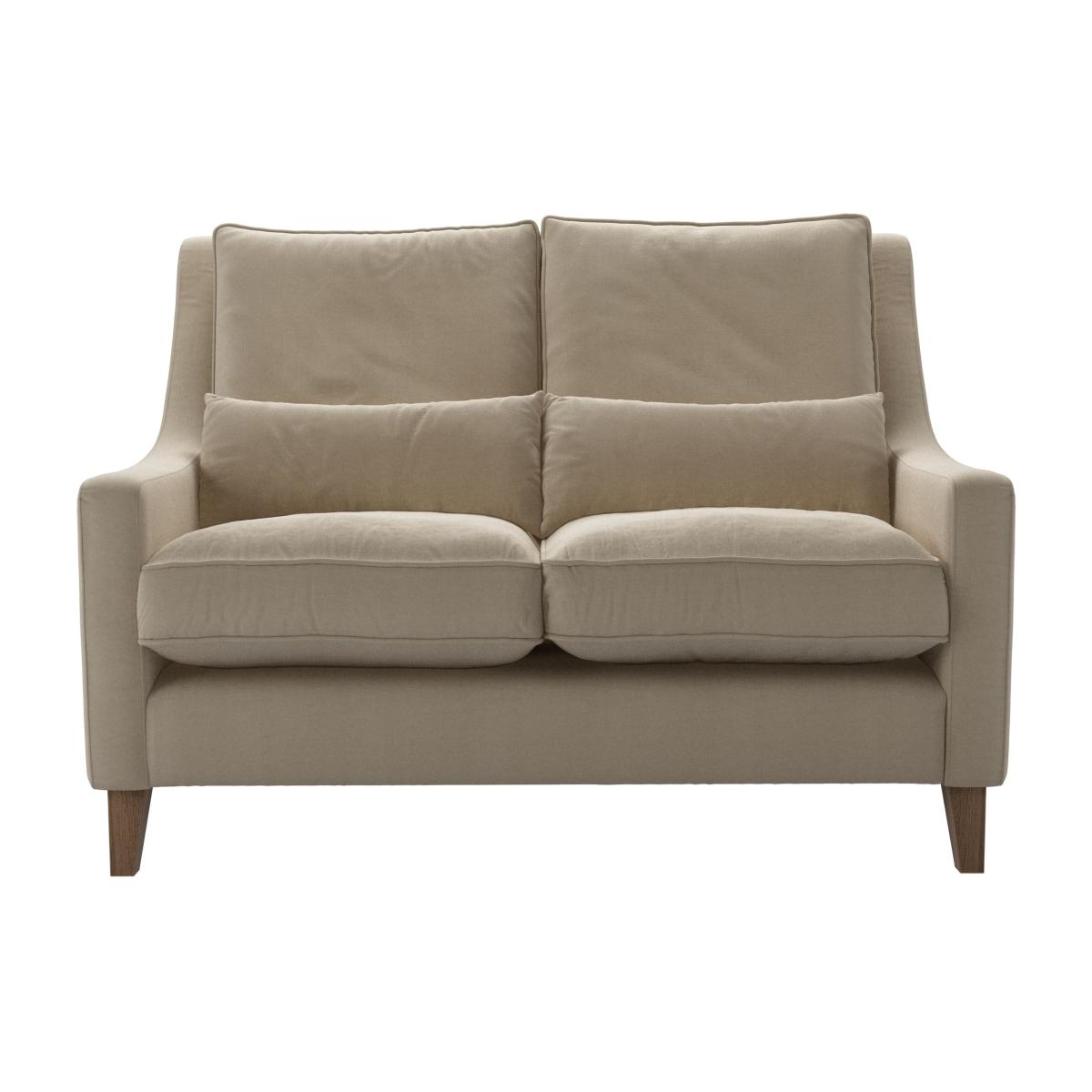 High Back Iggy 2 Seat Sofa in Pennine Stone Organic Smart Cotton – image 1