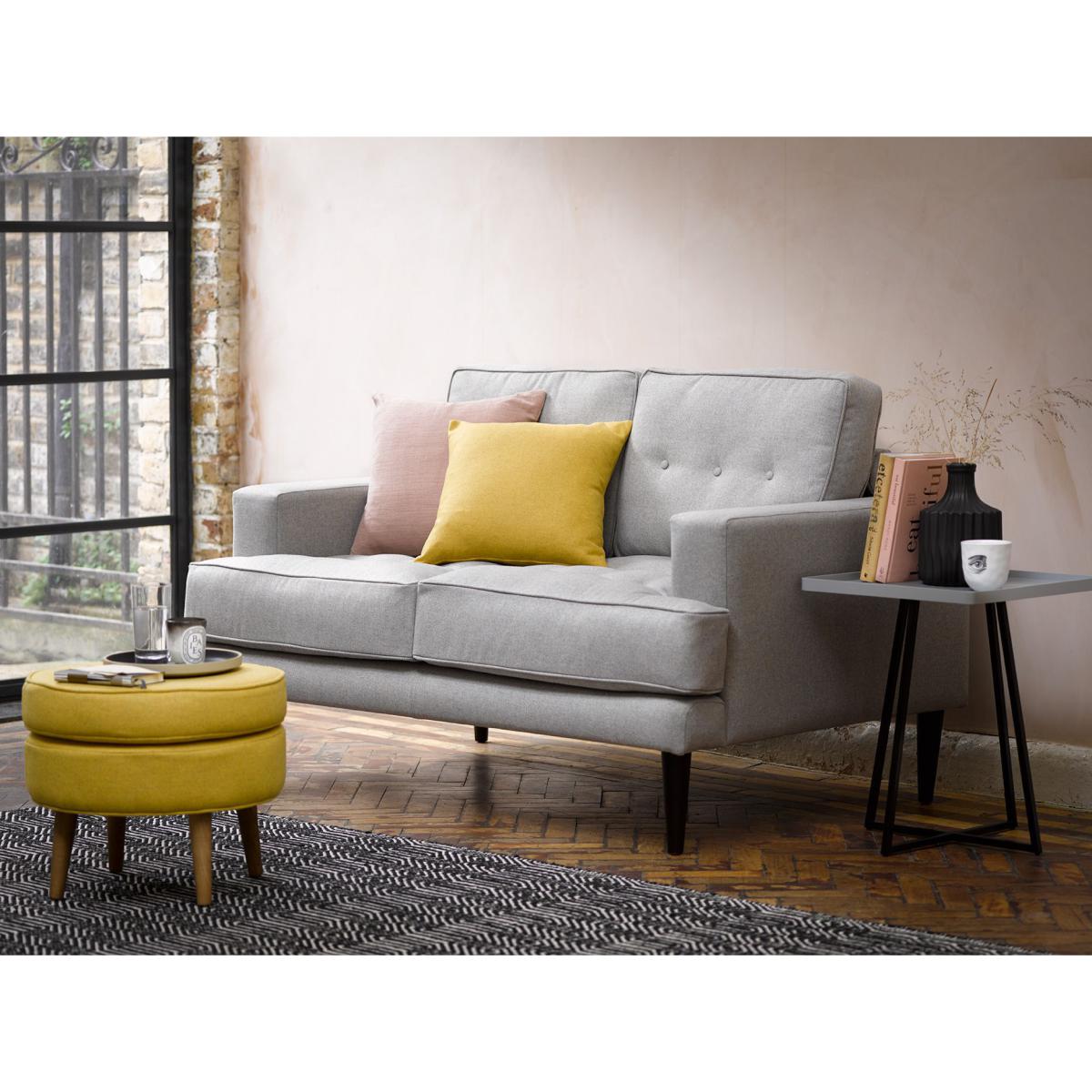 Mabel 2 Seat Sofa in Grey Marl Highland Tweed - sofa.com – image 2
