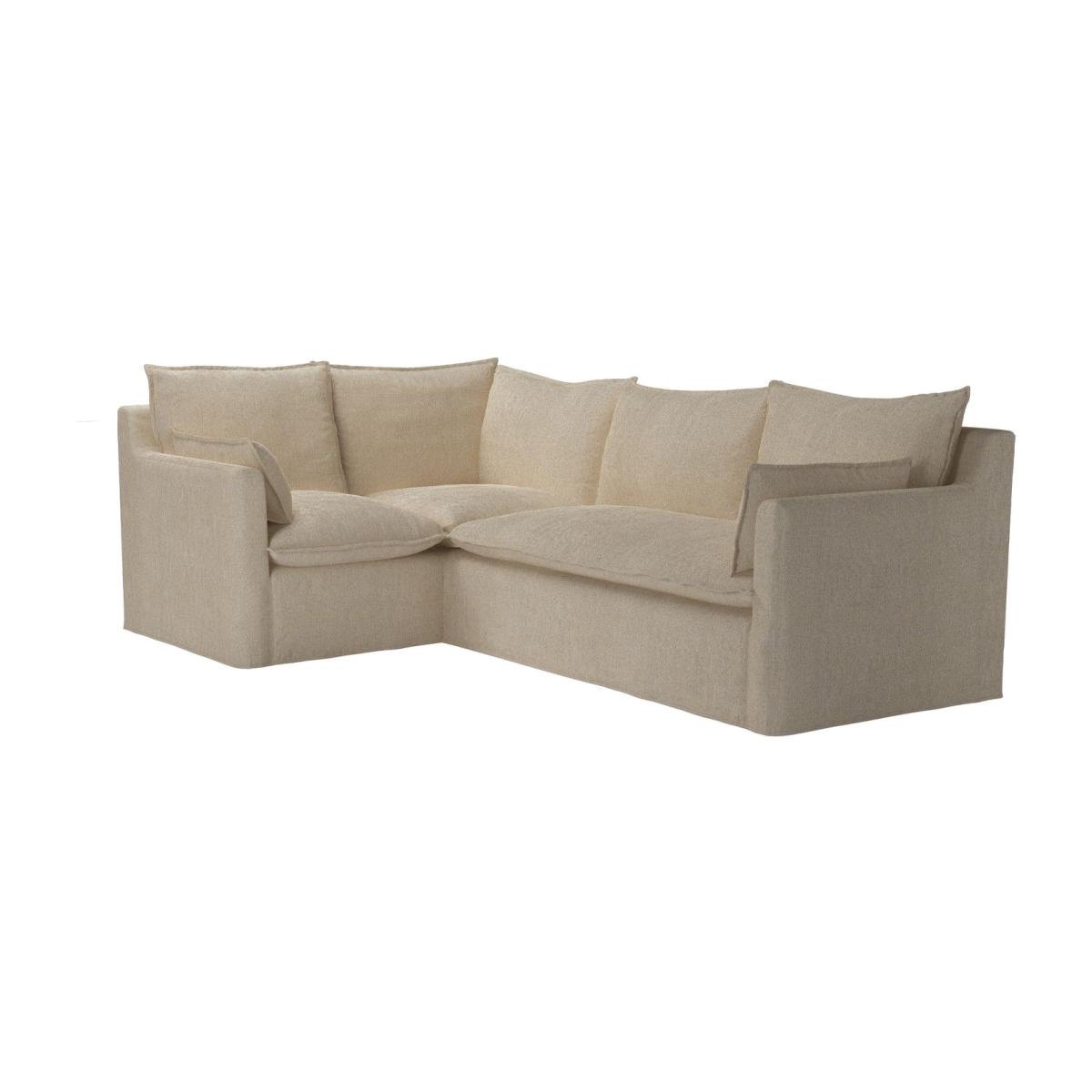 Anders Left Hand Single unit with Right hand two Seat Sofa in Cashew Baylee Viscose Linen - sofa.com – image 1