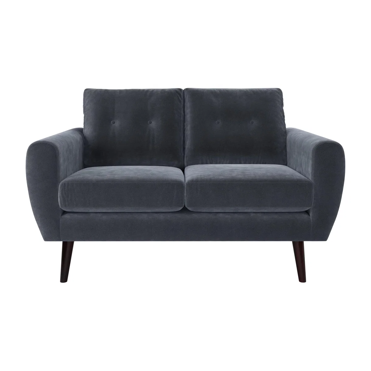 Jack 2 Seat Sofa in Grey Velvet – image 1