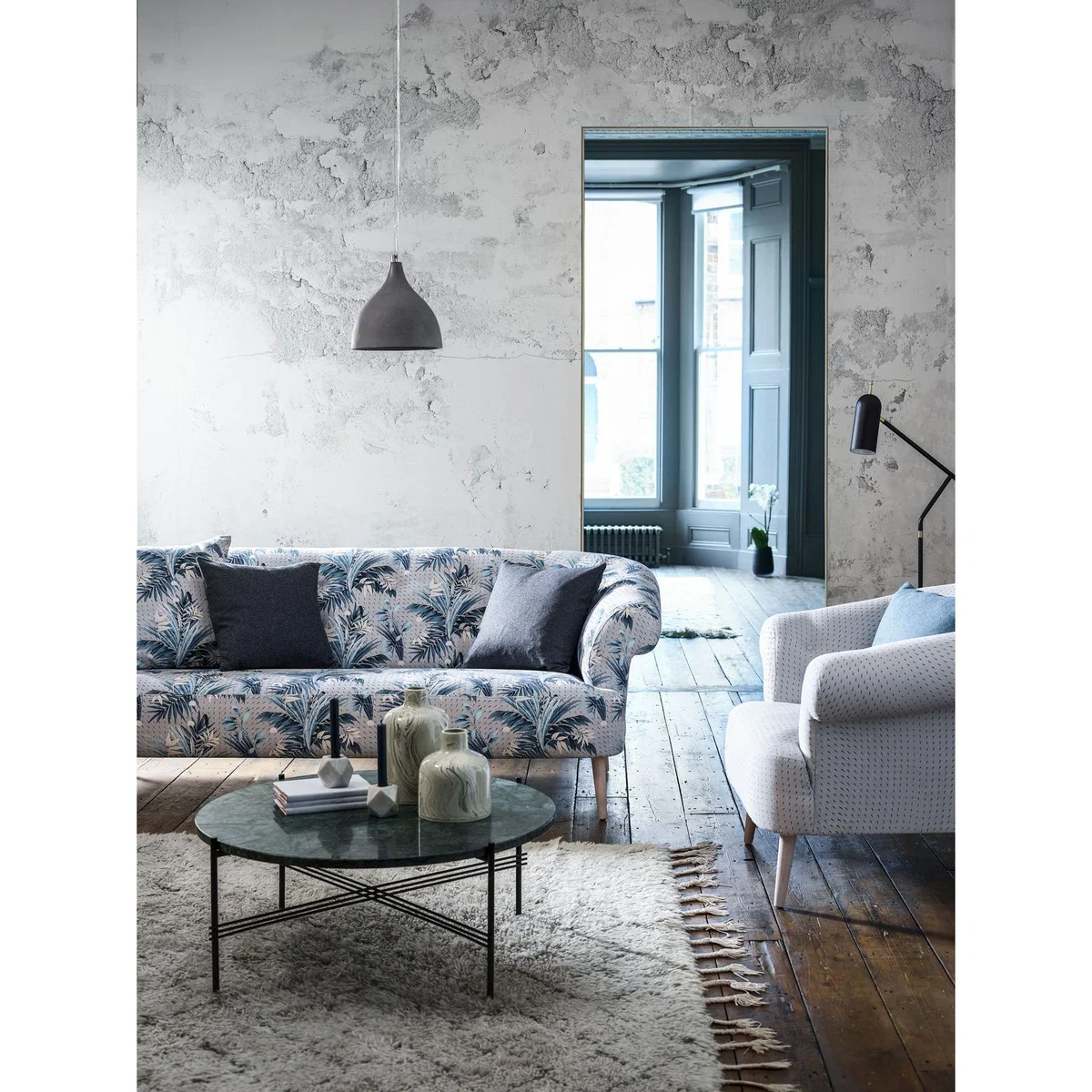 Zeppelin 2 Seat Sofa in Frost Highland Tweed - sofa.com – image 2