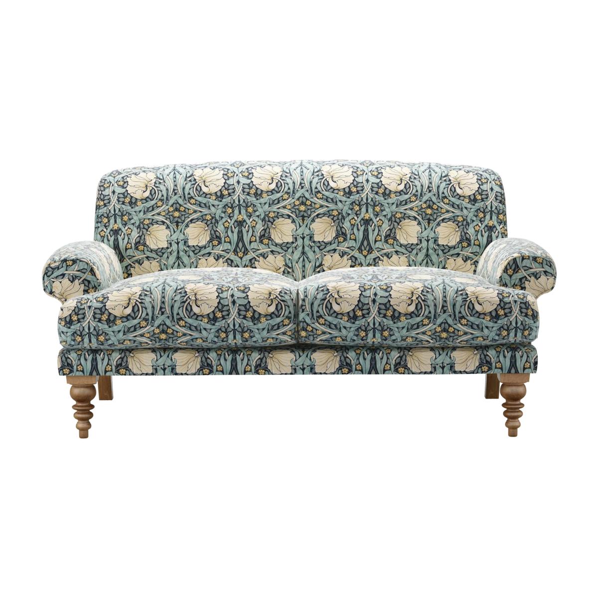 Saturday 2 Seat Sofa (breaks down) in Pimpernel Velvet Indigo – image 1