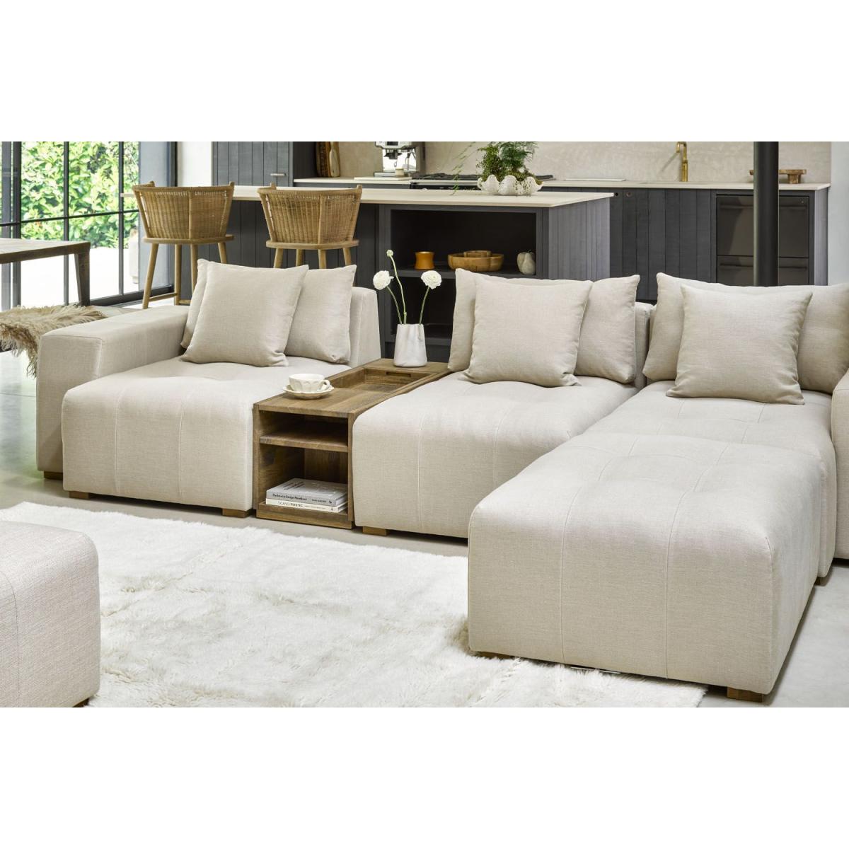 Romy 2 Seat Sofa in Turmeric Powdered Leather – image 8