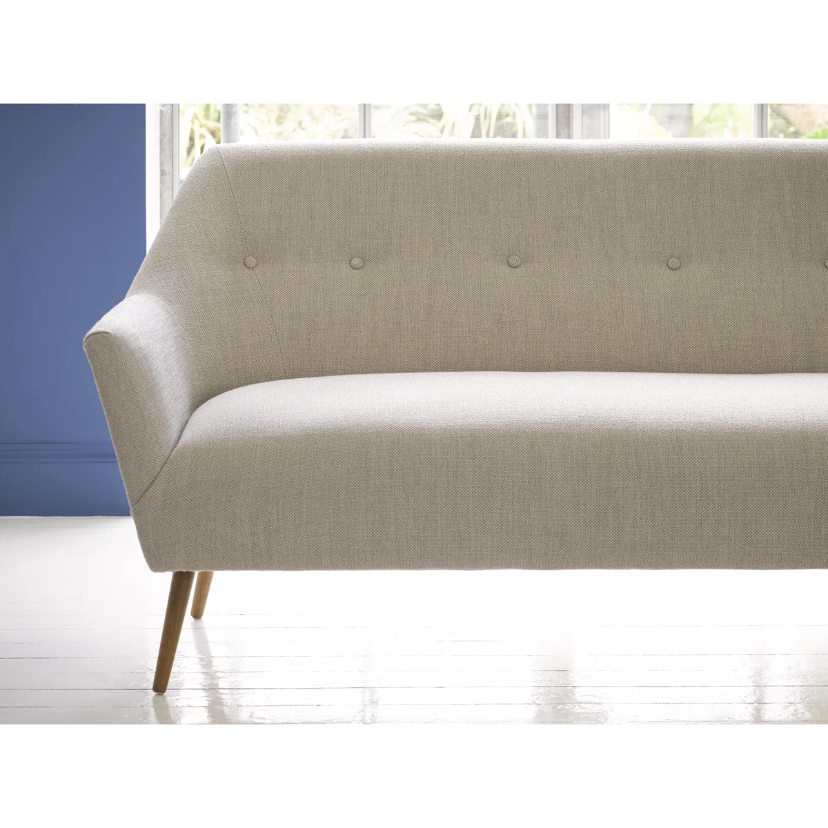 Minnie 2 Seat Sofa in Grey Marl Highland Tweed - sofa.com – image 3