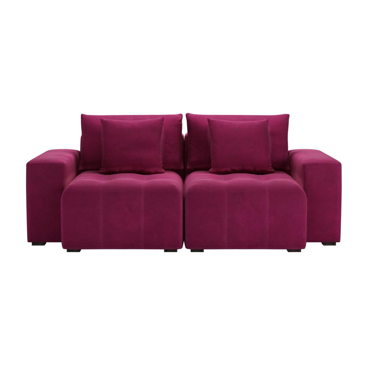 Romy 2 Seat Sofa in Persian Rose Smart Velvet – image 1