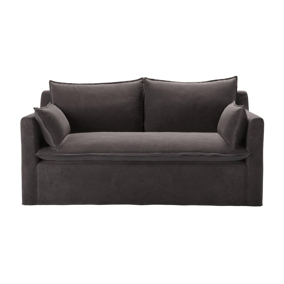 Anders 2 Seat Sofa in Shale Aquaclean Clever Velvet – image 1