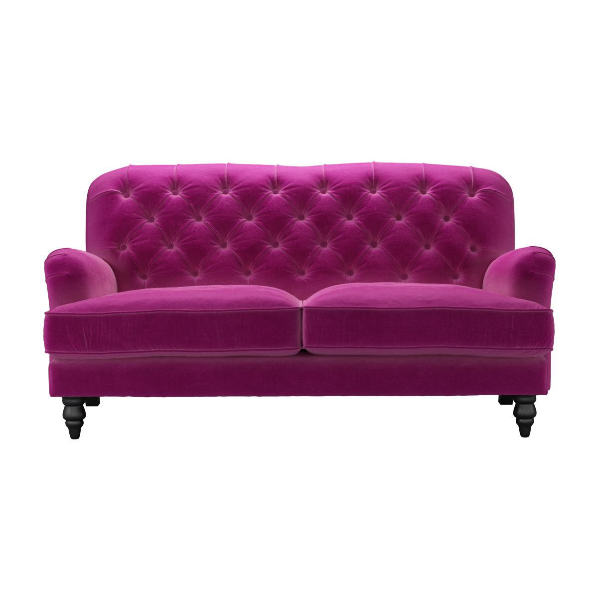 Snowdrop Button Back 2.5 Seat Sofa (breaks down) in Peony Cotton Matt Velvet - sofa.com – image 1