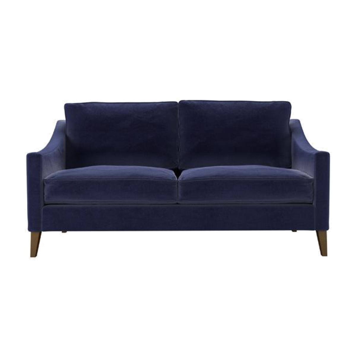 Iggy 2.5 Seat Sofa in Prussian Blue Cotton Matt Velvet - sofa.com – image 1