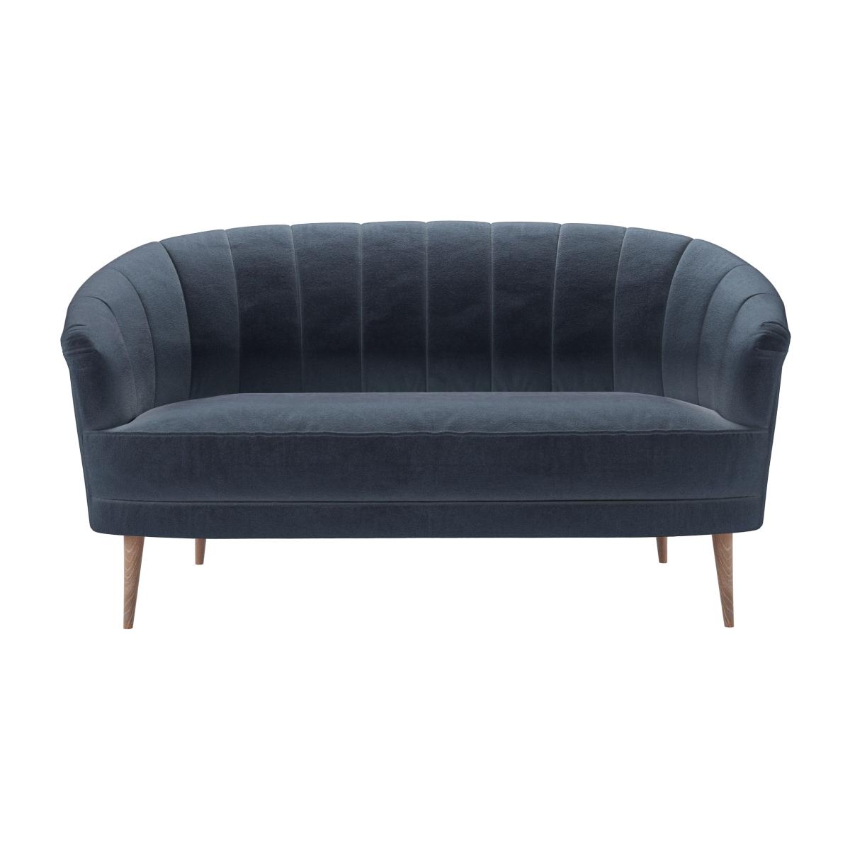 Harper 2 Seat Sofa in Skyfall Cotton Matt Velvet – image 1