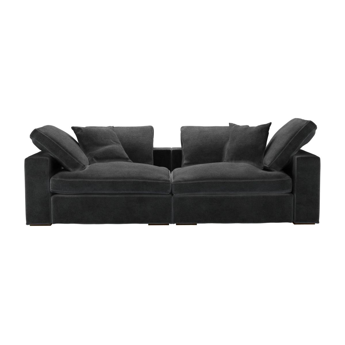 Long Island 2 Seat Sofa in Raven Speckled Chenille – image 1