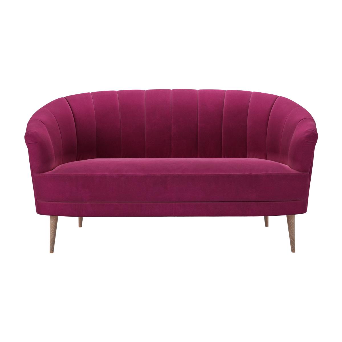Harper 2 Seat Sofa in Persian Rose Smart Velvet – image 1