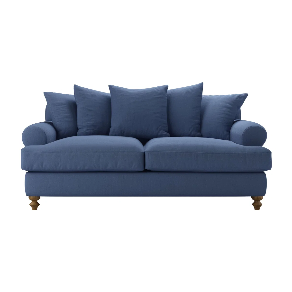 Teddy 2.5 Seat Sofa Bed in Oxford Blue Brushed Linen Cotton - sofa.com – image 1