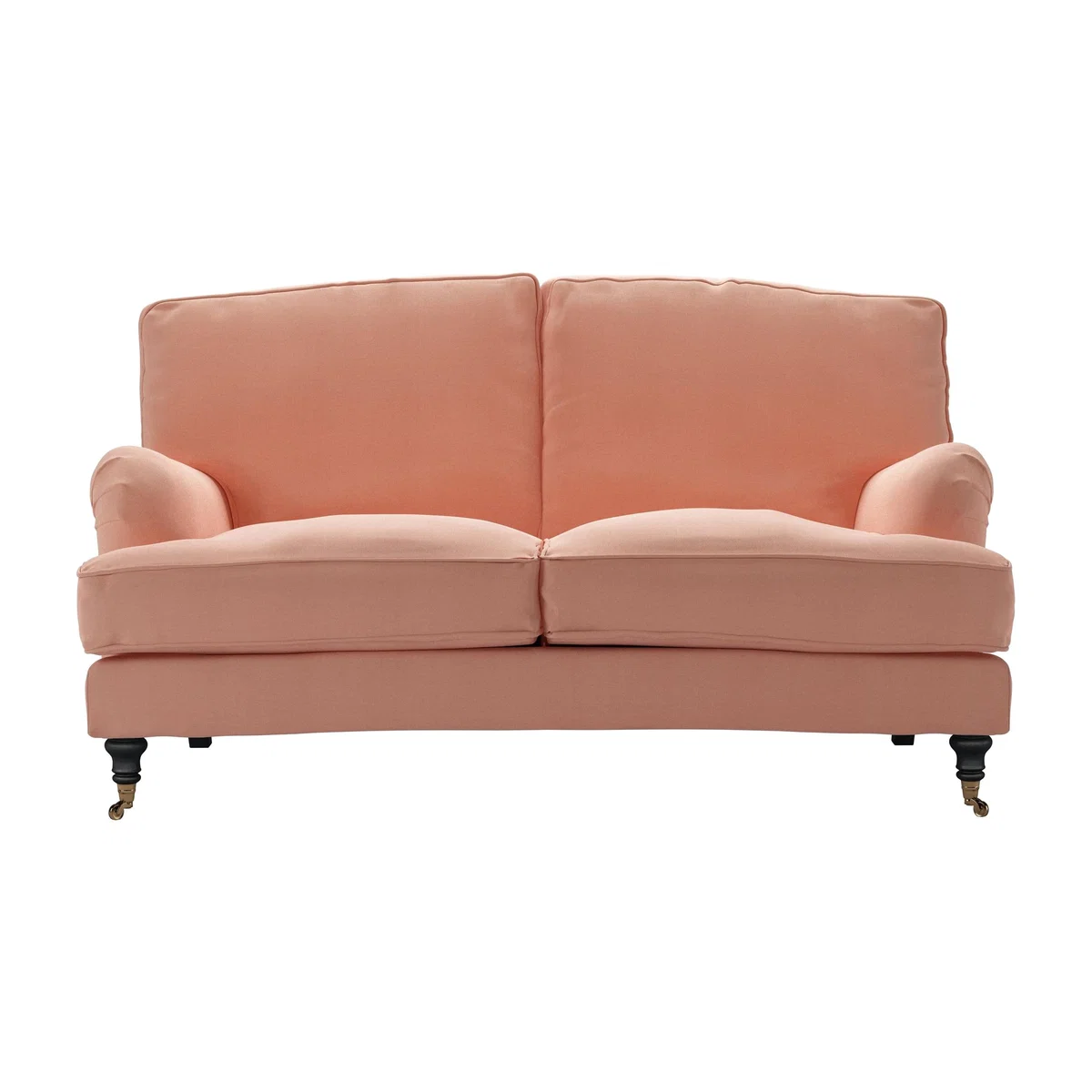 Bluebell 2 Seat Sofa (breaks down) in Sakura Pink Organic Smart Cotton – image 1