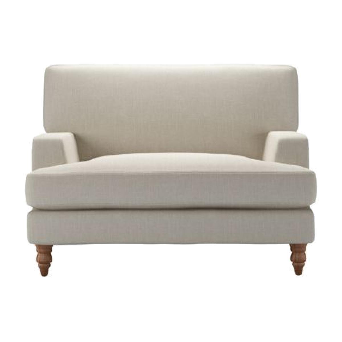 Isla Loveseat in Canvas Pure Belgian Linen - sofa.com – image 1