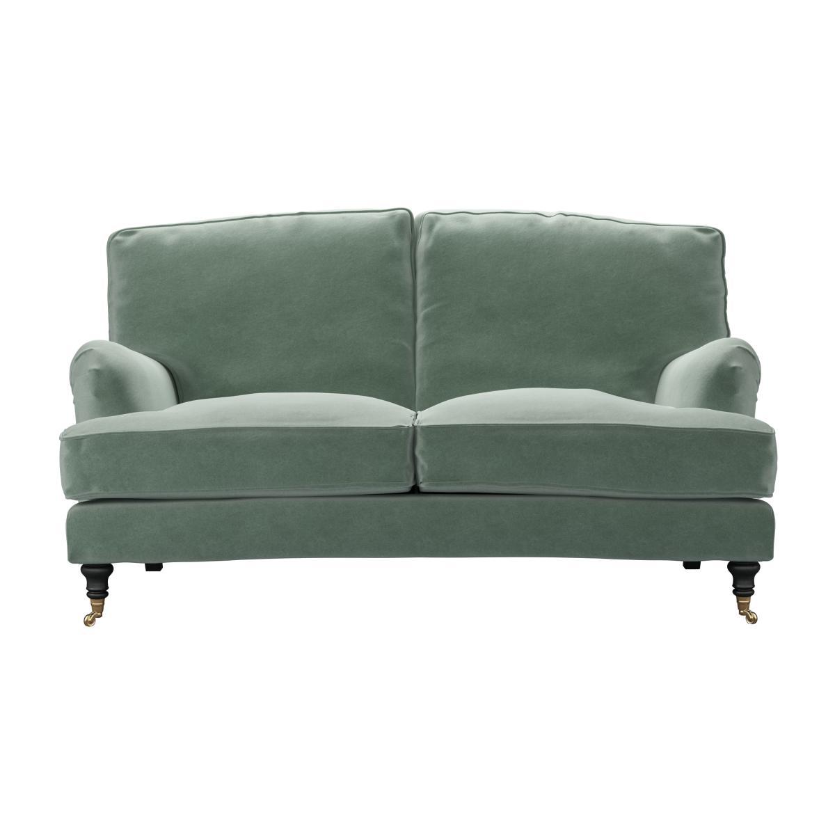Bluebell 2 Seat Sofa (breaks down) in Sage Smart Velvet - sofa.com – image 1