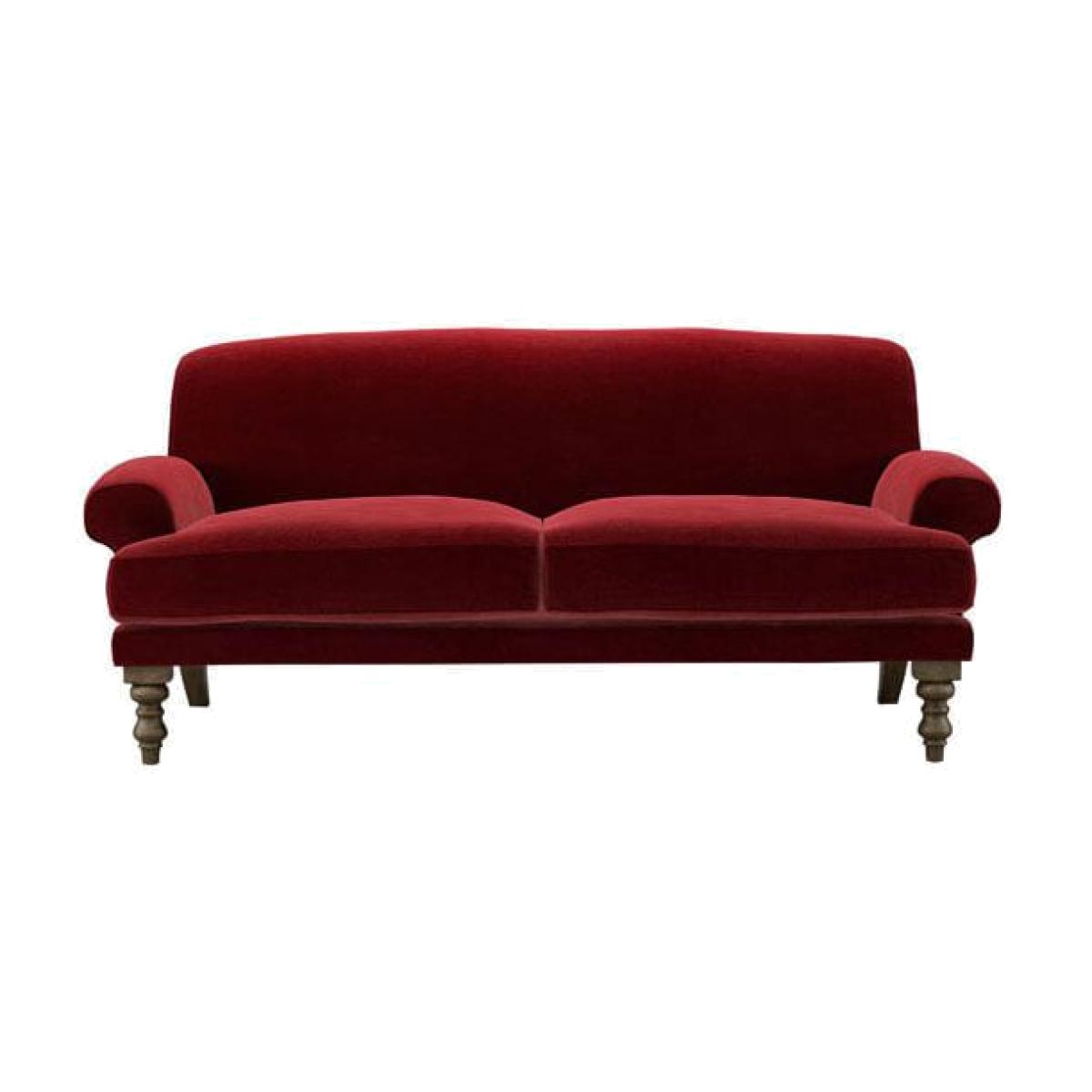 Perfectly Pristine Saturday 2.5 Seat Sofa in Claret Cotton Matt Velvet - sofa.com – image 1