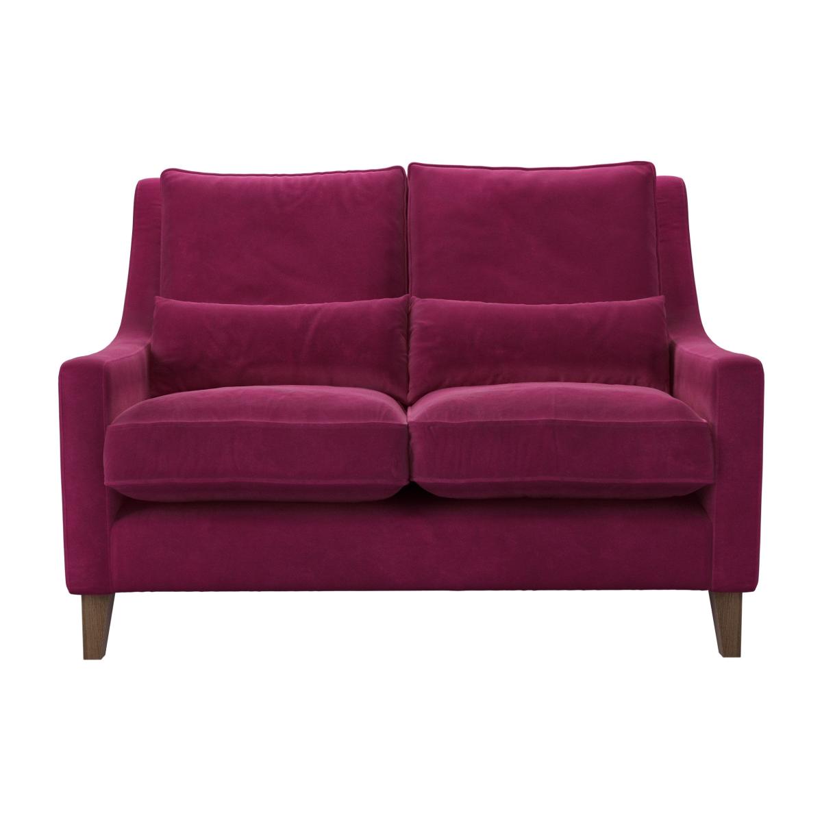 High Back Iggy 2 Seat Sofa in Persian Rose Smart Velvet – image 1
