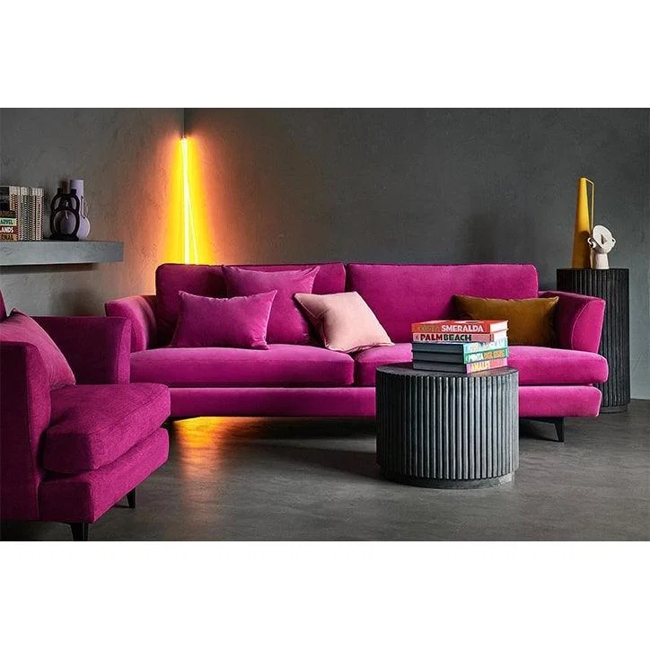 Lars 2 seat sofa in Cappuccino Bubble Velvet – image 3