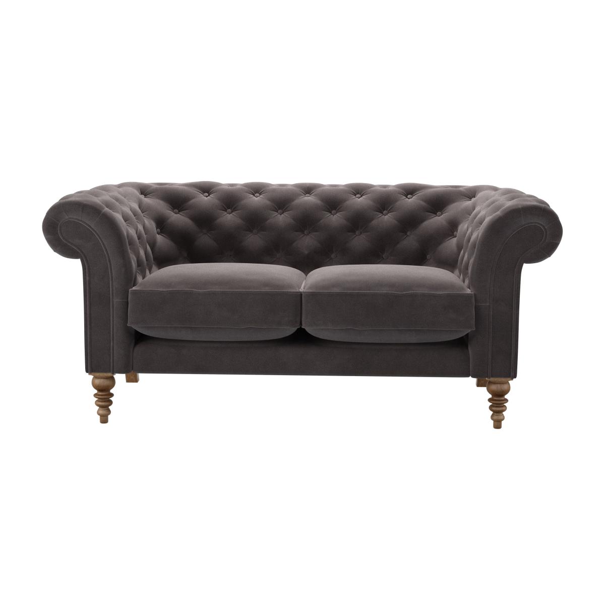 Oscar 2 Seat Sofa in Shale Aquaclean Clever Velvet – image 1