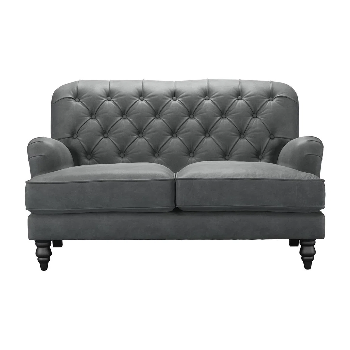 Snowdrop Button Back 2 Seat Sofa (breaks down) in Niagara Powdered Leather - sofa.com – image 1