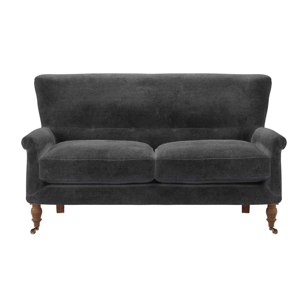 Alderney 2 Seat Sofa in Raven Speckled Chenille – image 1