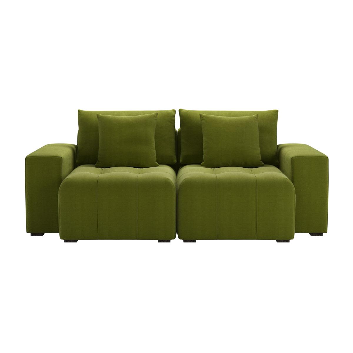 Romy 2 Seat Sofa in Vine Leaf Organic Smart Cotton – image 1