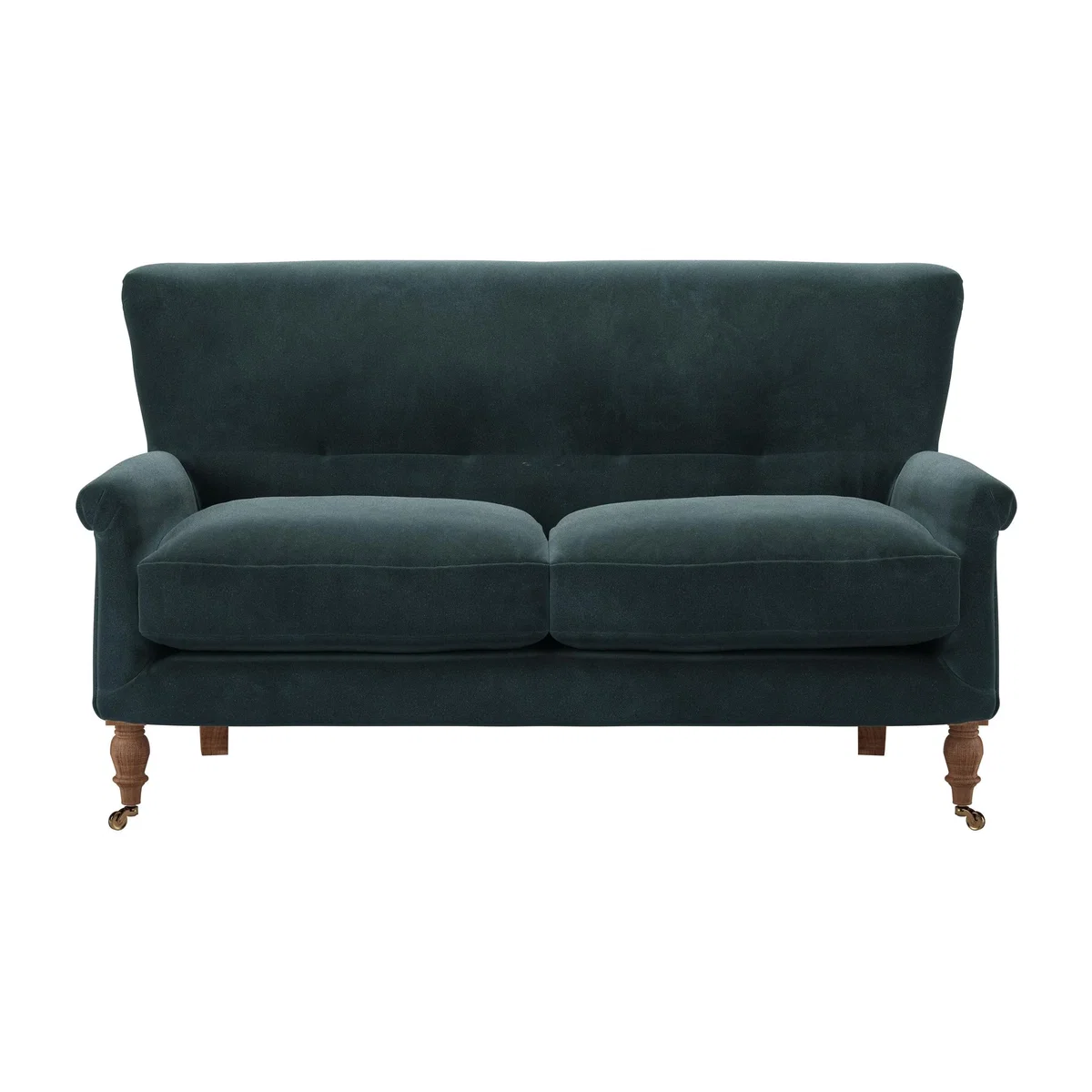 Alderney 2 Seat Sofa in Deep Forest Aquaclean Clever Velvet – image 1