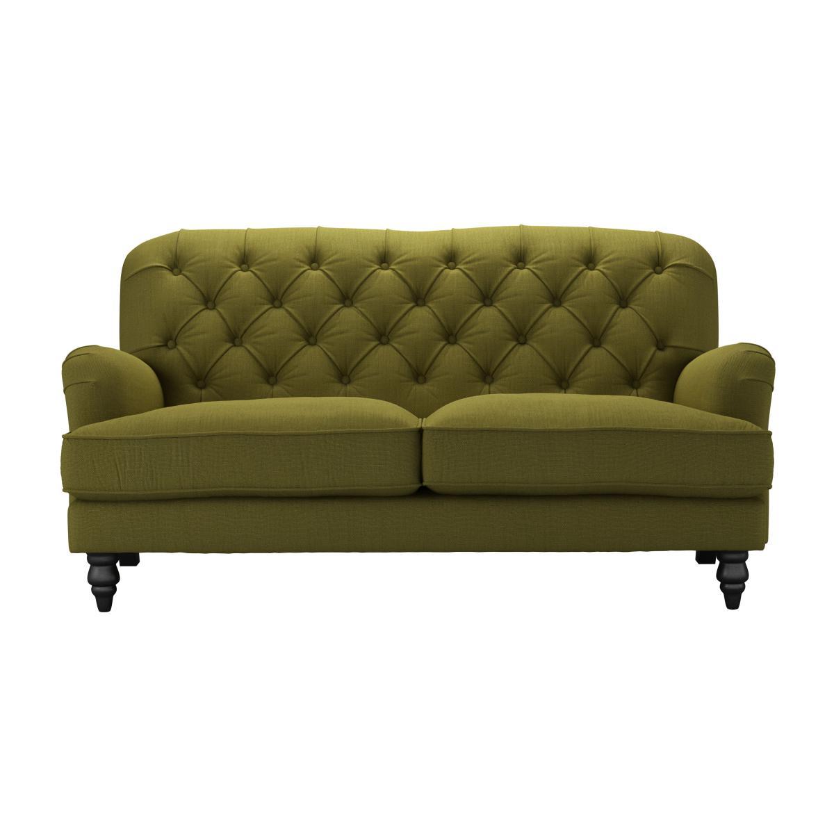 Snowdrop Button Back 2.5 Seat Sofa in Royal Fern Brushed Linen Cotton - sofa.com – image 1