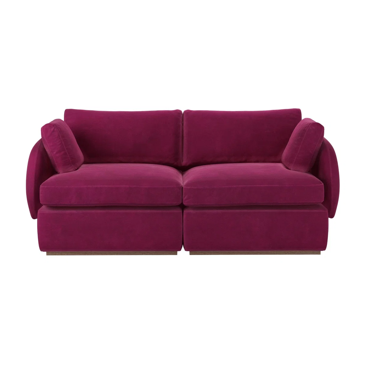 Ren 2 Seat Sofa in Persian Rose Smart Velvet – image 1