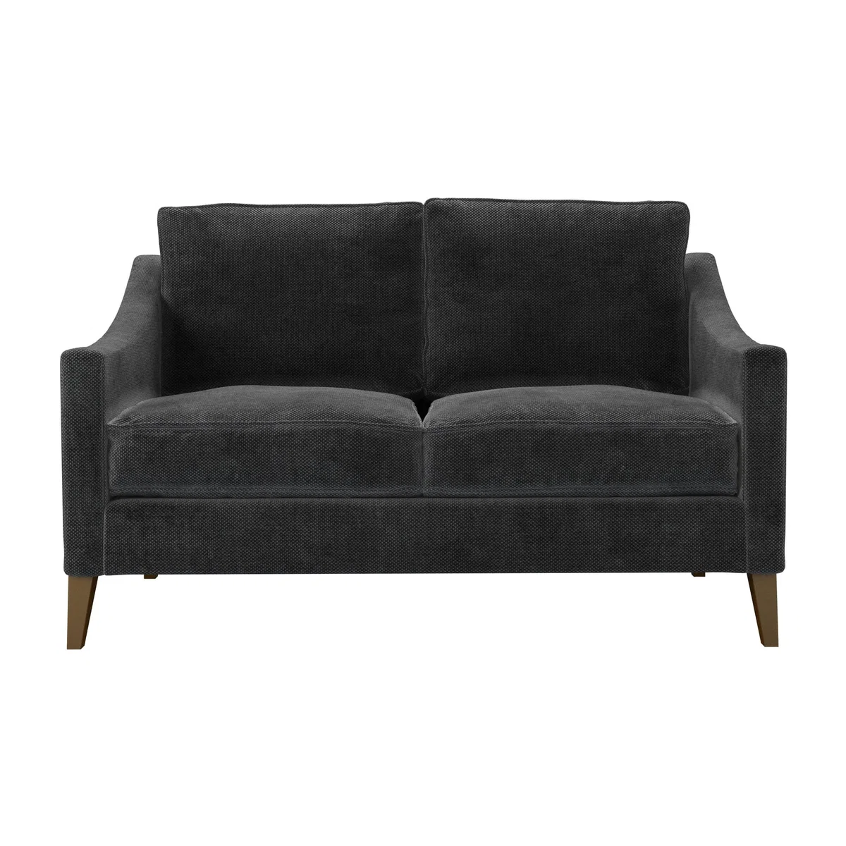 Iggy 2 Seat Sofa (breaks down) in Raven Speckled Chenille – image 1
