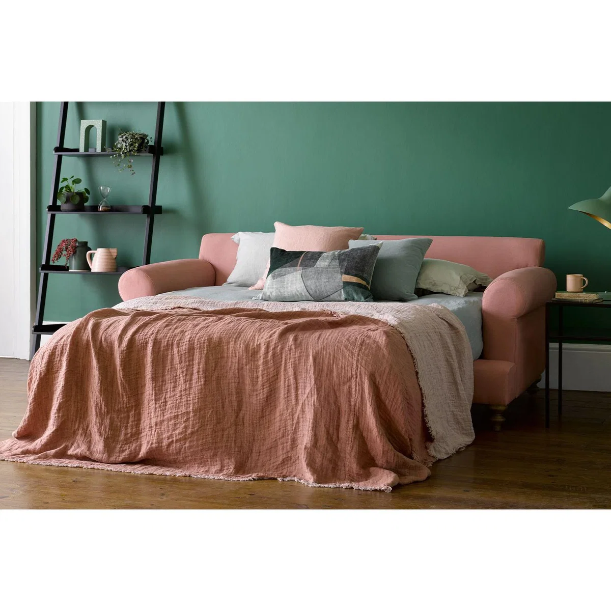Teddy 2.5 Seat Sofa Bed in Squirrel Cotton Matt Velvet - sofa.com – image 2