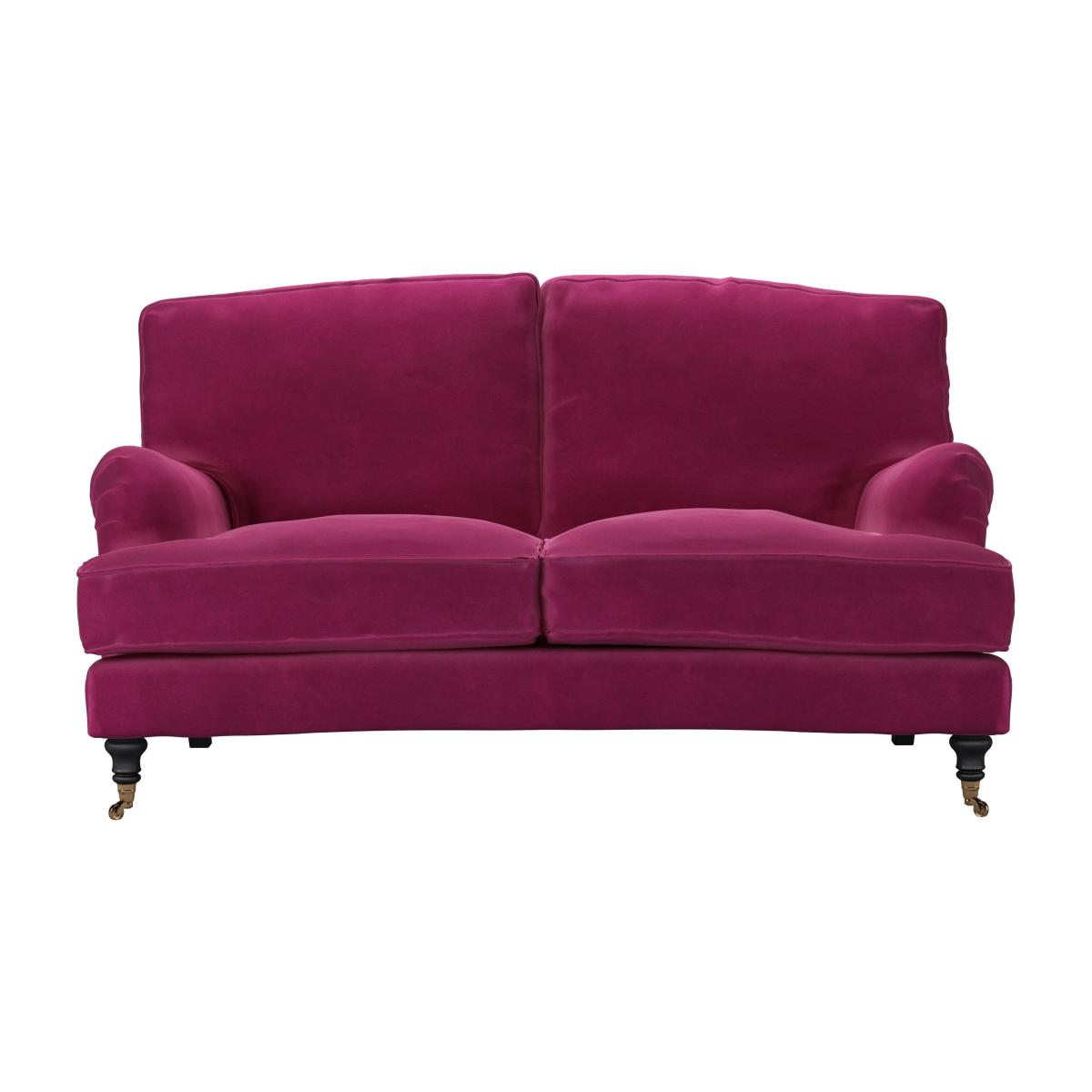 Bluebell 2 Seat Sofa (breaks down) in Persian Rose Smart Velvet – image 1