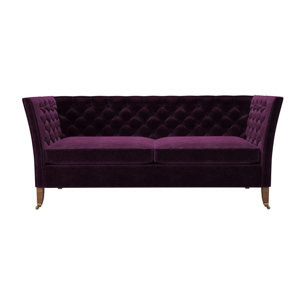Descartes 2.5 Seat Sofa in Plum Smart Velvet - sofa.com – image 1
