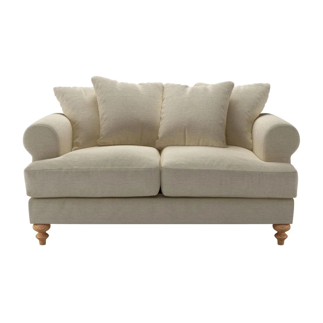 Teddy 2 Seat Sofa in Pampas Hygge Smart Linen – image 1