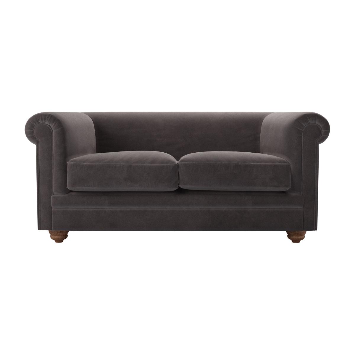 Patrick Unbuttoned 2 Seat Sofa in Shale Aquaclean Clever Velvet – image 1