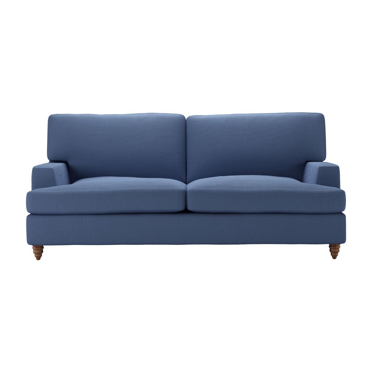Isla 2.5 Seat Sofabed in Oxford Blue Brushed Linen Cotton - sofa.com – image 1