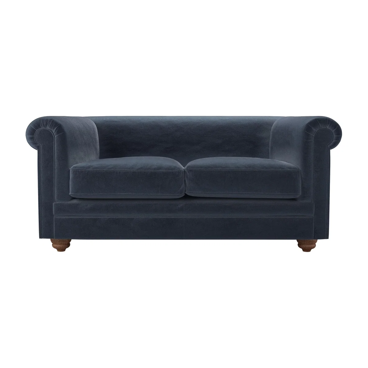 Patrick Unbuttoned 2 Seat Sofa in Skyfall Cotton Matt Velvet – image 1