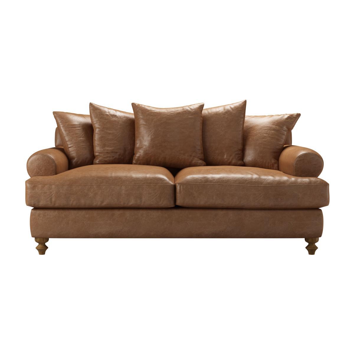 Teddy 2.5 Seat Sofa Bed in Tan Vintage Leather - sofa.com – image 1