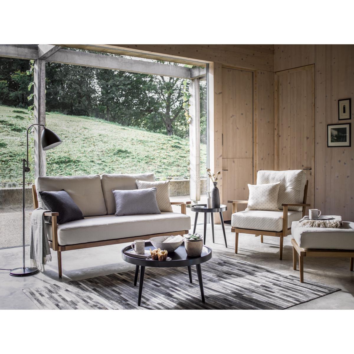 Hendrik 2 Seat Sofa in Grey Marl Highland Tweed - sofa.com – image 2