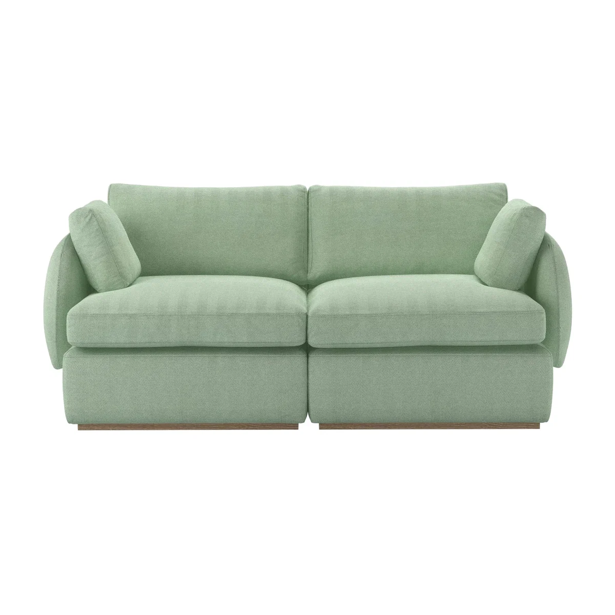 Ren 2 Seat Sofa in Miami House Herringbone Weave – image 1