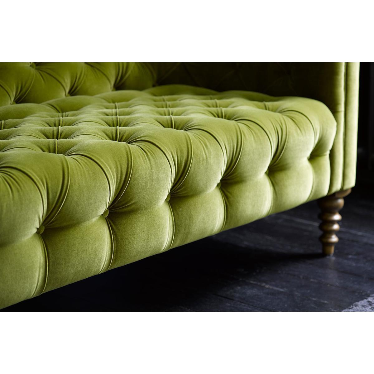 Oscar Button Seat 2 Seat Sofa in Rhubarb Smart Cotton - sofa.com – image 6