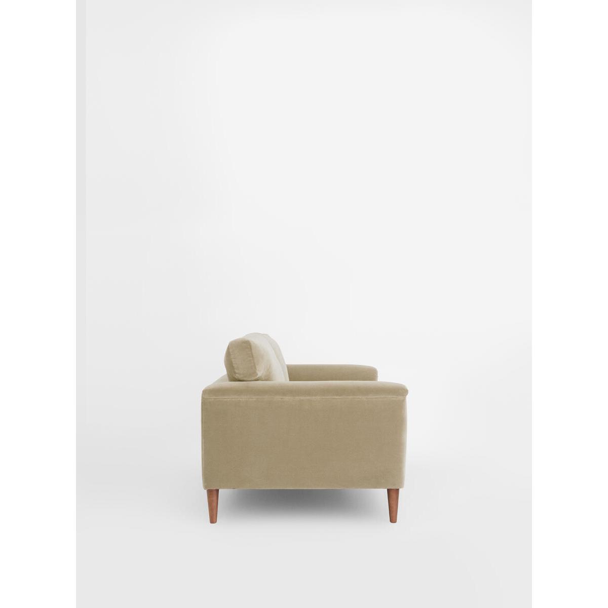 Reya Sofa 2 Seater Velvet, Cream – image 3