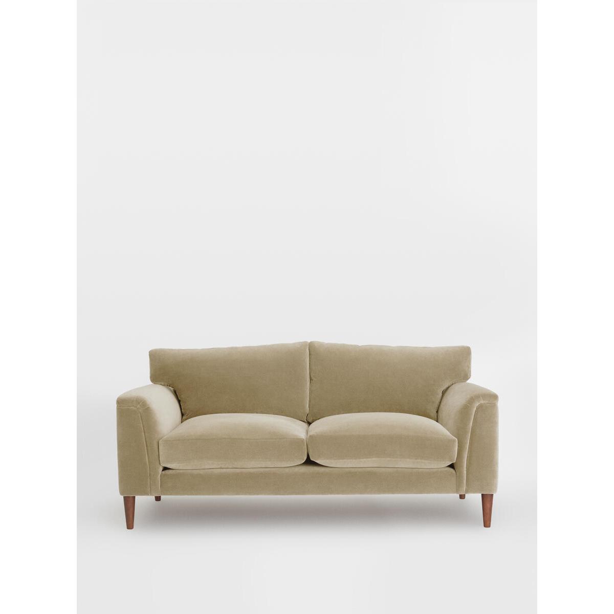 Reya Sofa 2 Seater Velvet, Cream – image 1
