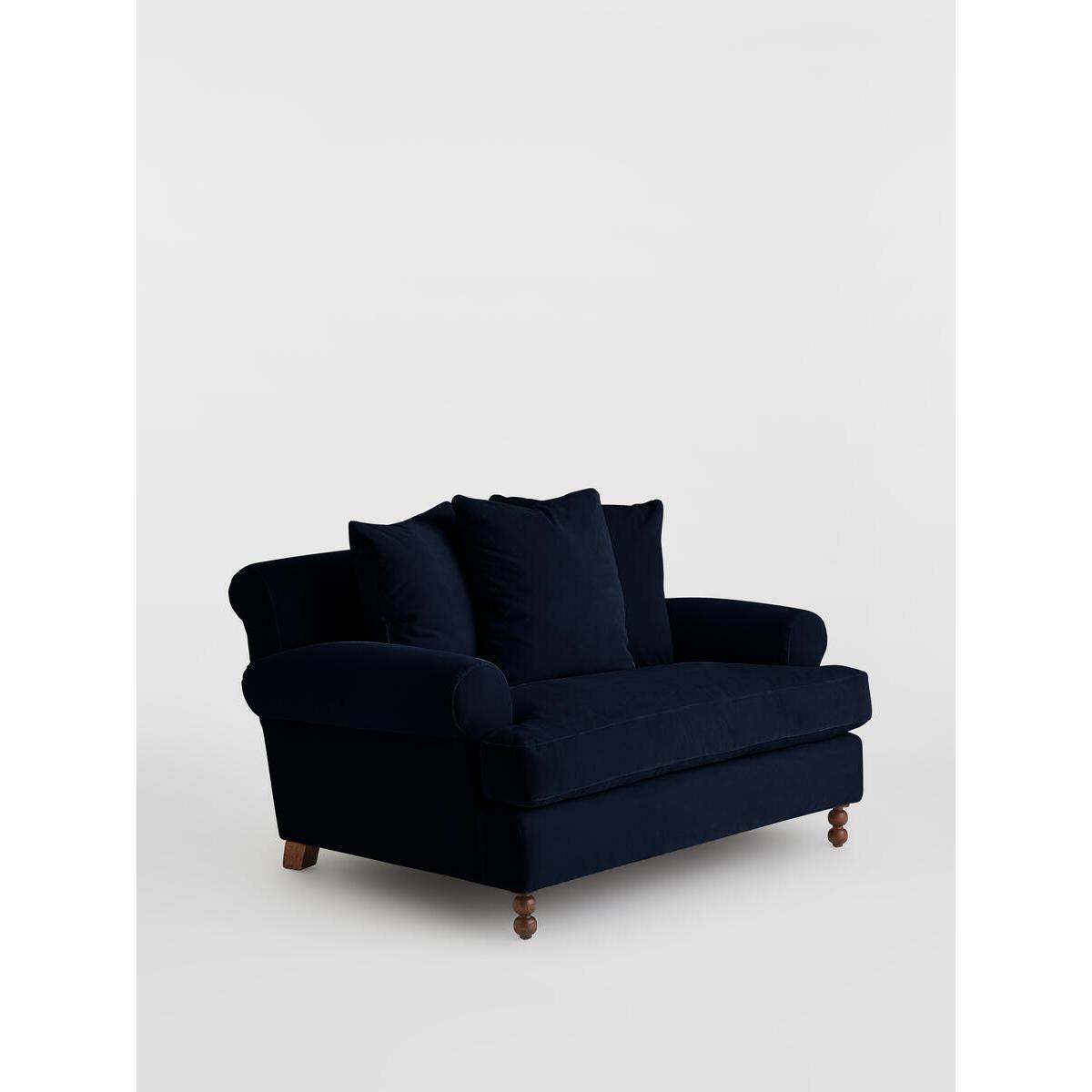 Audrey Loveseat, Velvet Navy – image 2