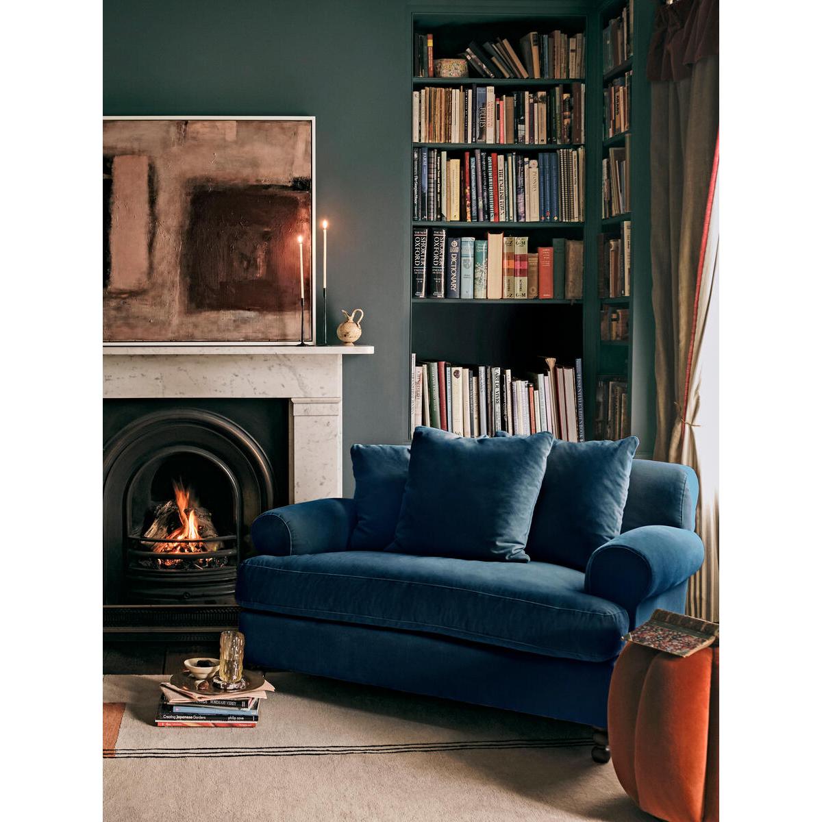Audrey Loveseat, Velvet Navy – image 7