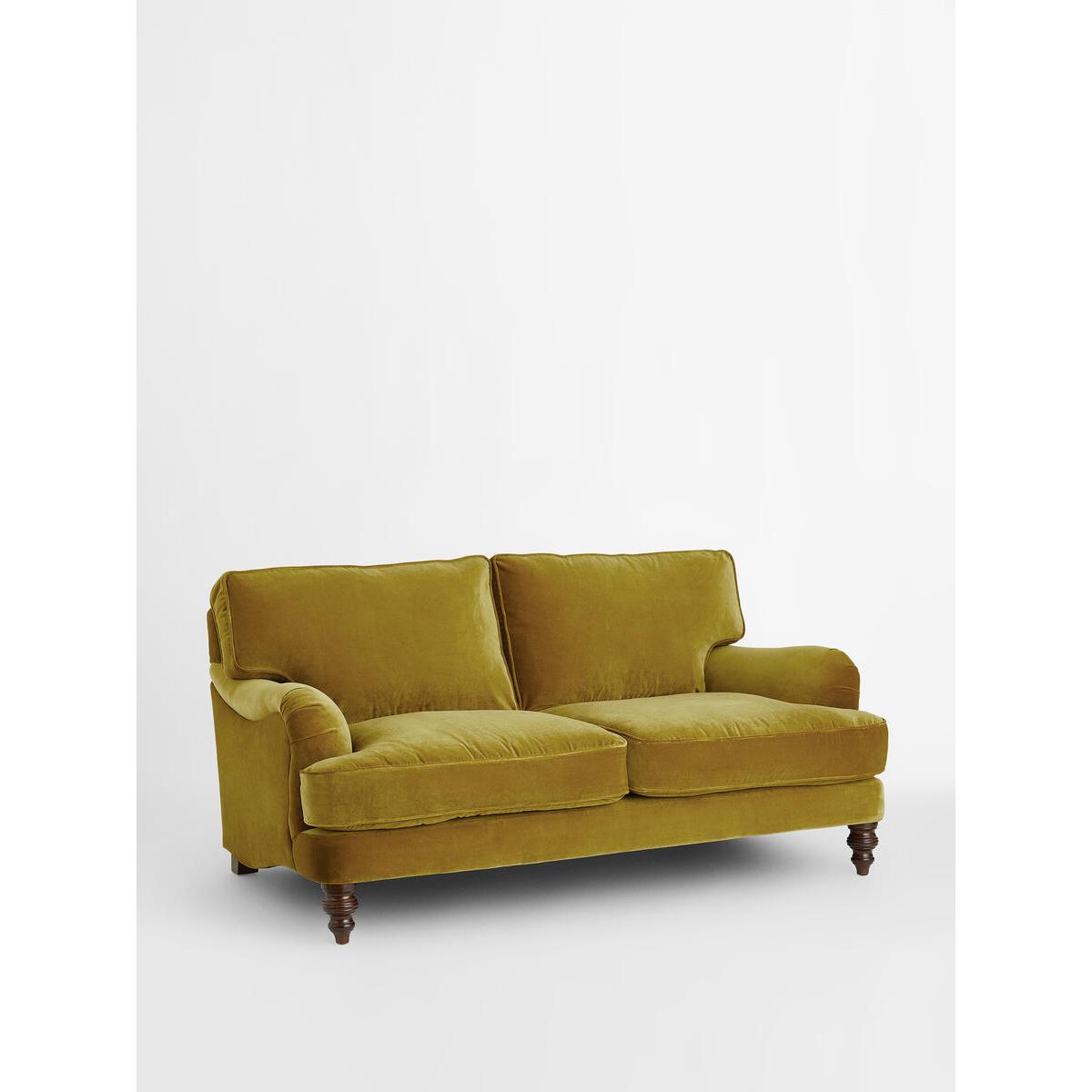 Arundel 2-Seater Sofa, Velvet Ochre – image 2