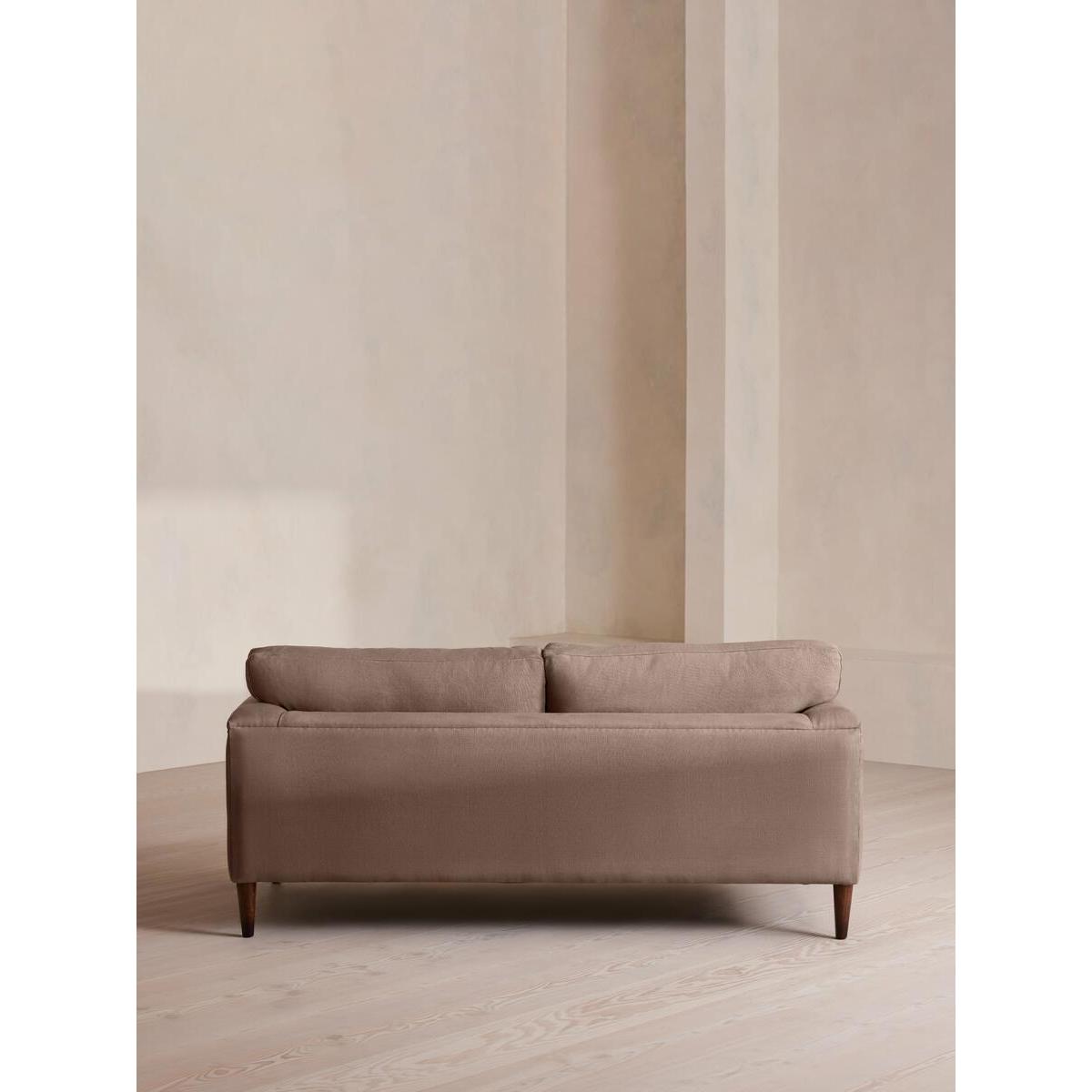Reya Two Seater Sofa, Linen, Mushroom – image 4