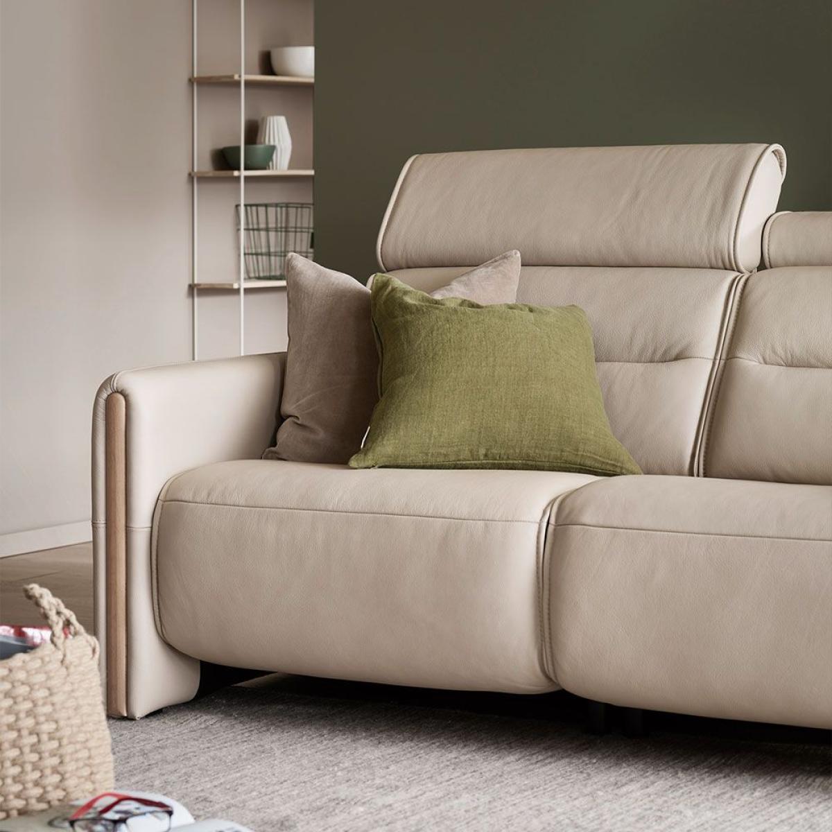 Stressless Emily 2 Seater Sofa - Wood Arms Emily 2 Seat Sofa Wood Arm - Pioneer Leather – image 7