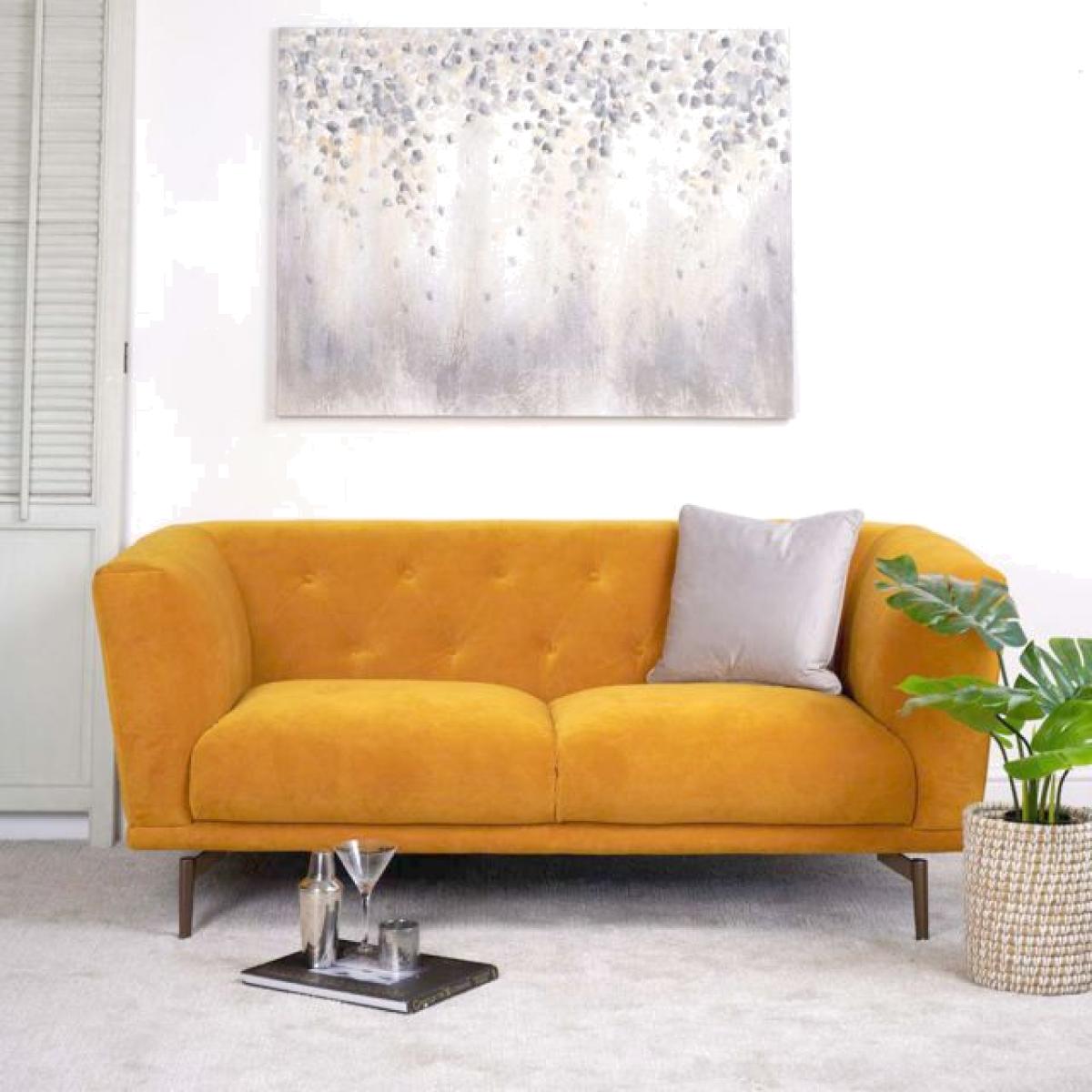 Baron 2 Seater Sofa - Mustard – image 1